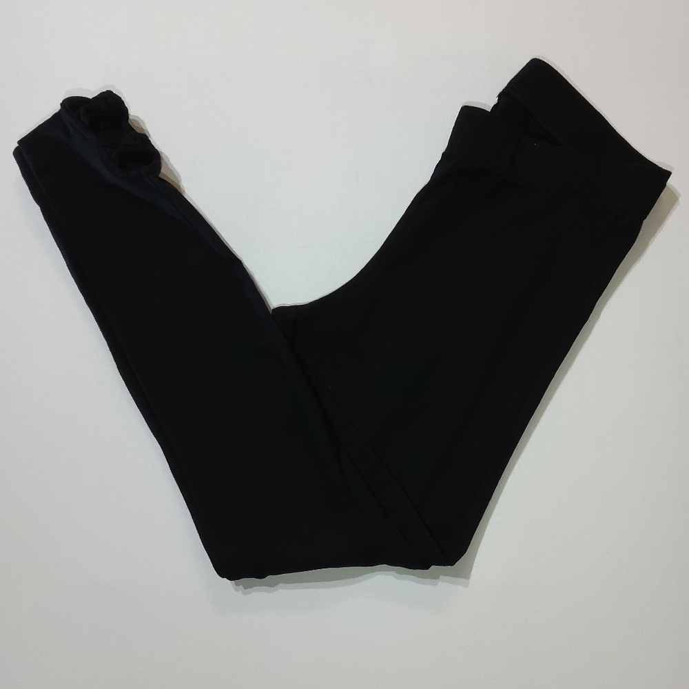 Old Navy Black Legging Womens Medium Open Lace Ankle Accent Casual Athleisure‎